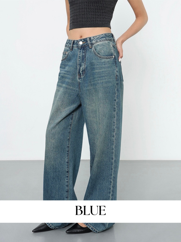 Straight Wide Leg Loose Jeans