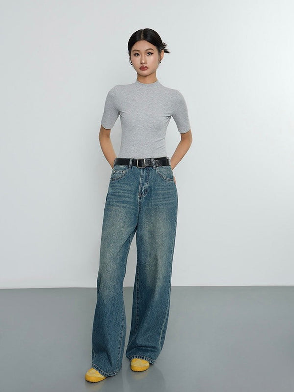 Straight Wide Leg Loose Jeans