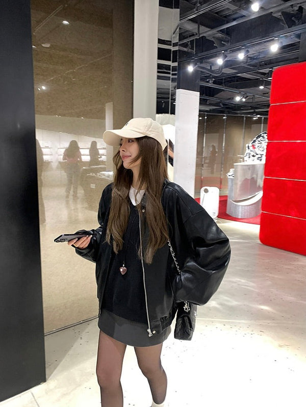 Loose V-neck Pullover Sweater