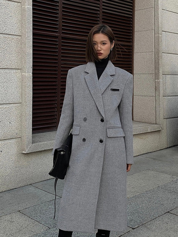 Woolen Mid-length Coat