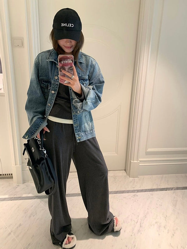 Two-piece Contrast Color Knitted Sweater