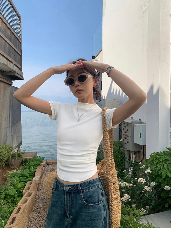 Half Turtleneck Slim T-shirt