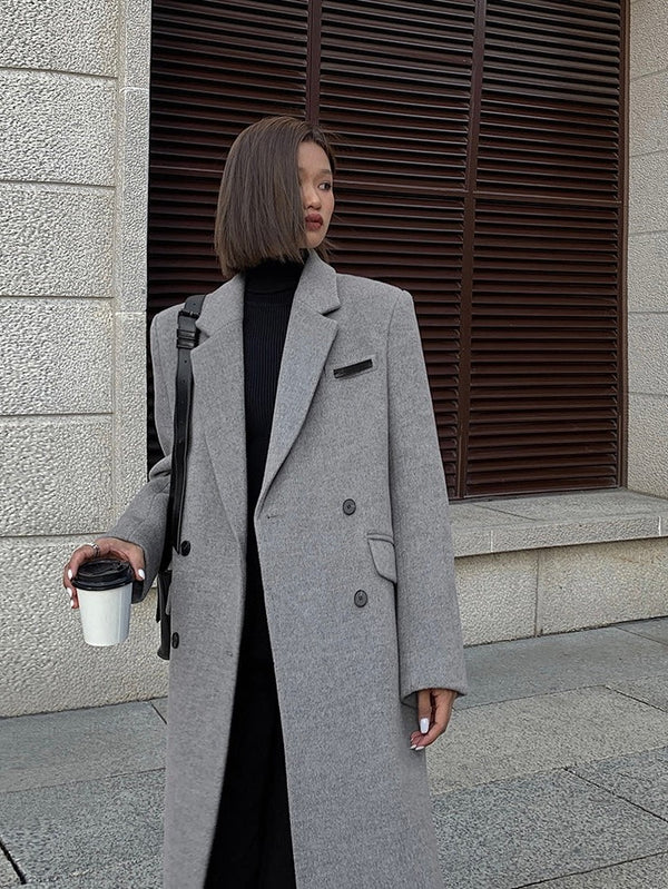 Woolen Mid-length Coat