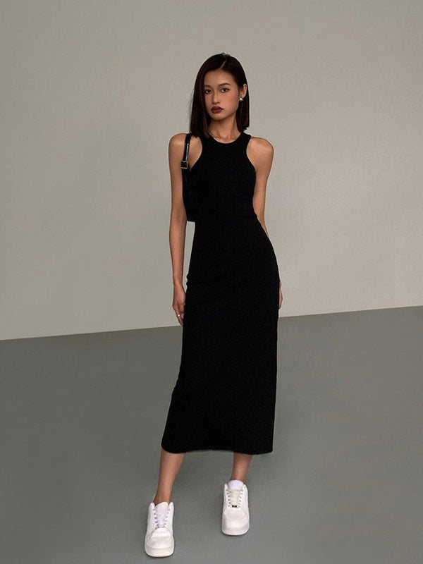 French Vest Long Dress