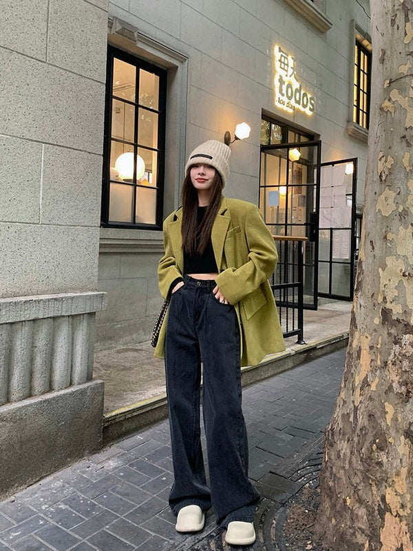 Black Straight Jeans