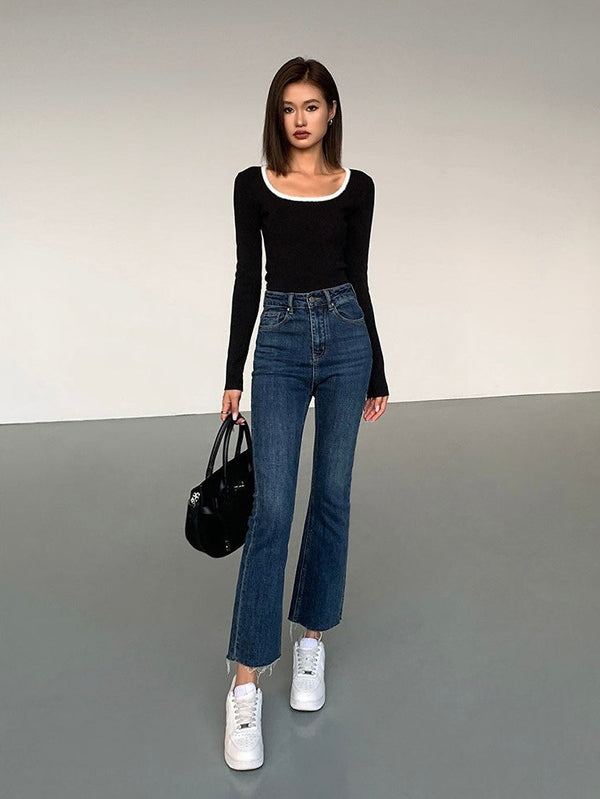 Slim Fit Flared Jeans