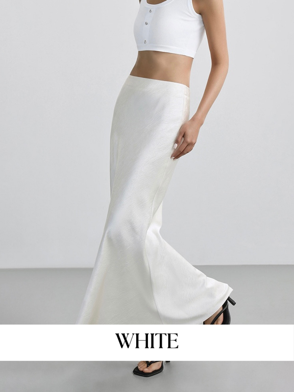 High Waist Fishtail Long Skirt