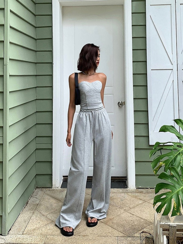 Drawstring Loose Sweatpants