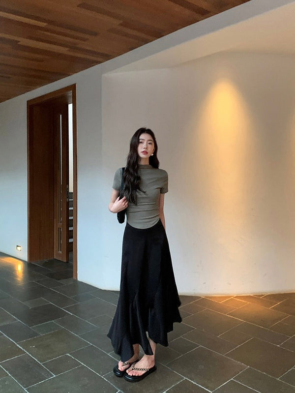 Half Turtleneck Slim T-shirt