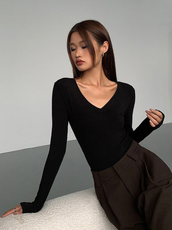 V-neck Slim Fit Sweater