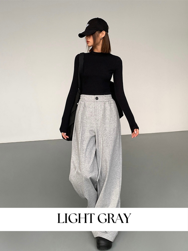 Strap Wide Leg Sweatpants
