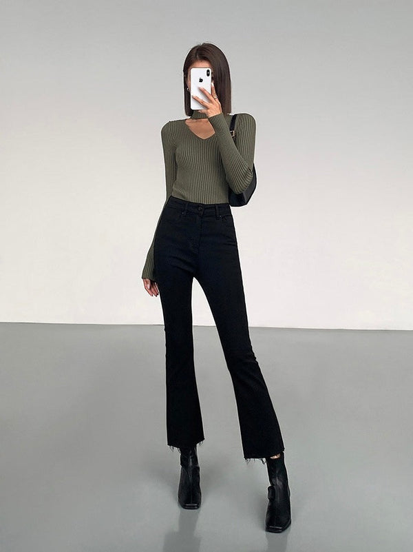 Slim Fit Flared Jeans