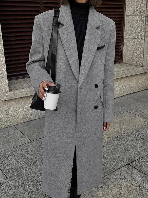 Woolen Mid-length Coat
