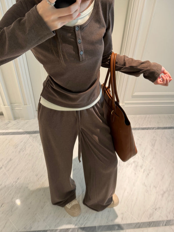 Two-piece Contrast Color Knitted Sweater
