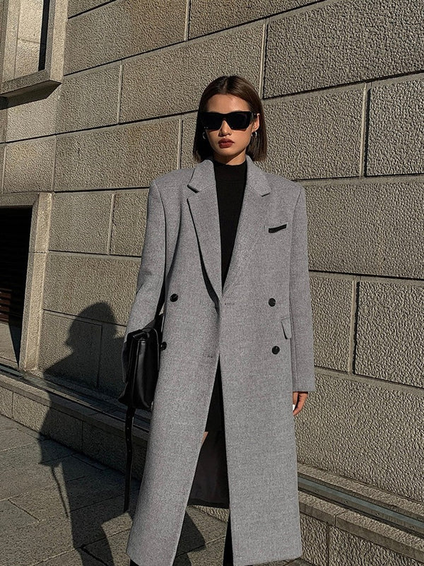 Woolen Mid-length Coat
