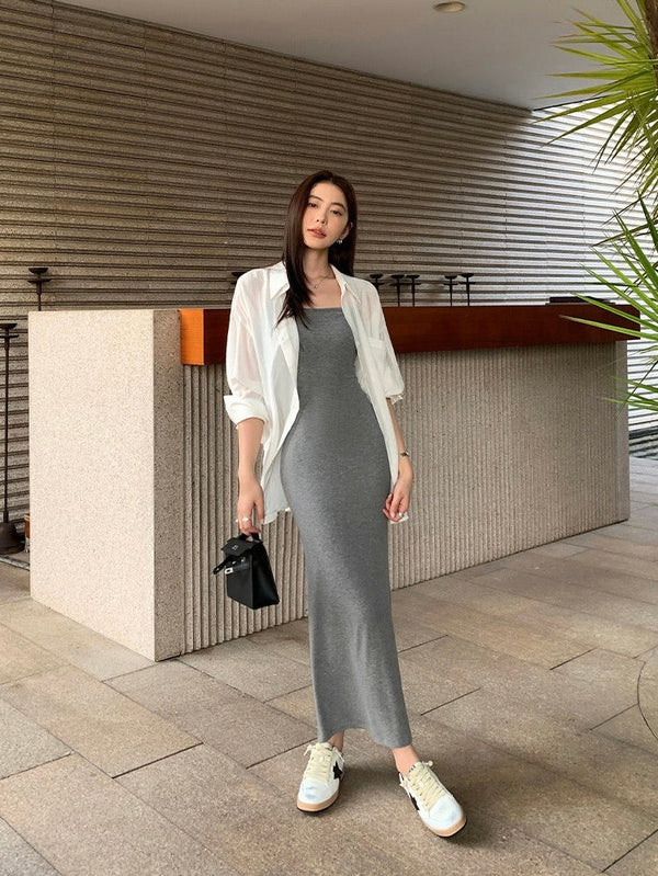 Knitted Suspender Summer Dress