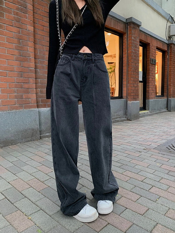 Black Straight Jeans