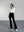 Contrast Square Collar Knit T-shirt