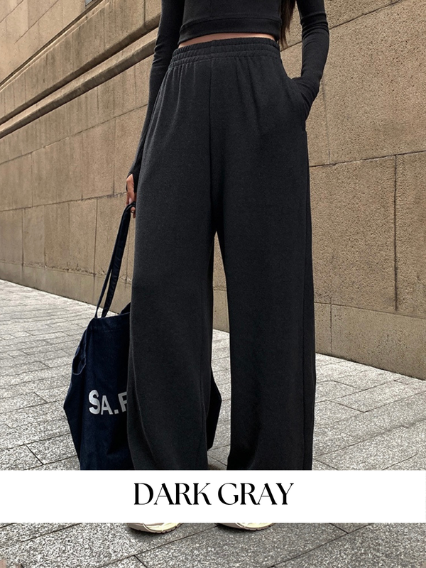Elastic Wide Leg Sweatpants