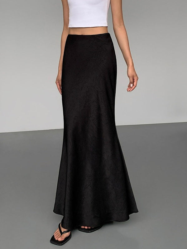 High Waist Fishtail Long Skirt