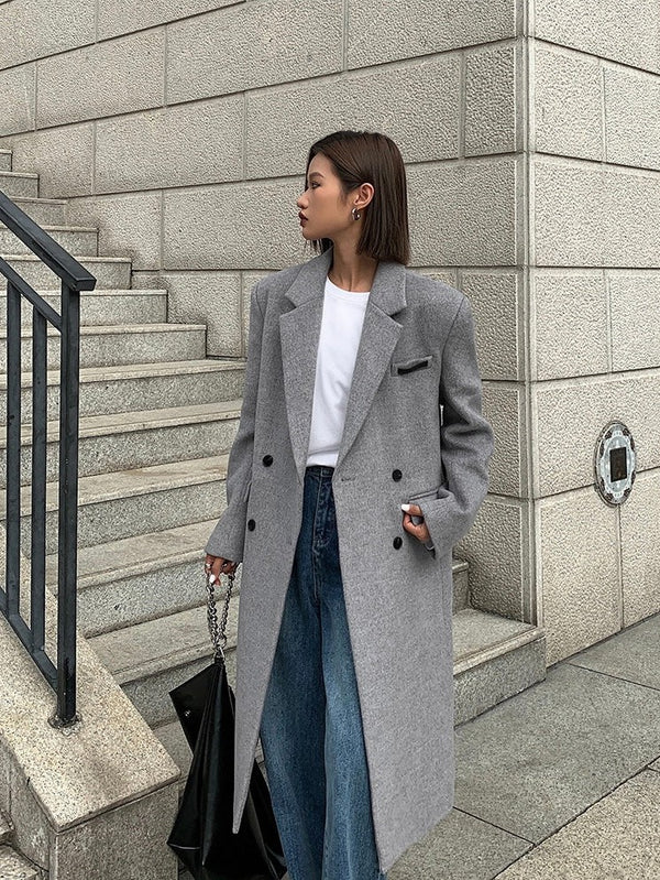 Woolen Mid-length Coat