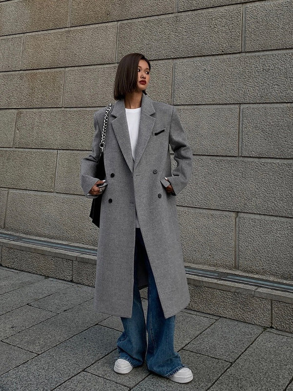Woolen Mid-length Coat