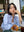 High-grade Blue Striped Shirt