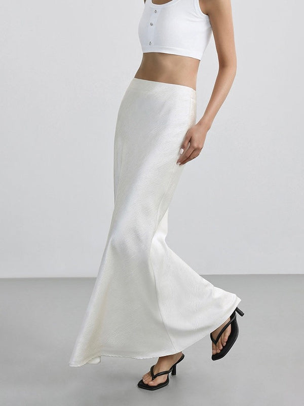 High Waist Fishtail Long Skirt