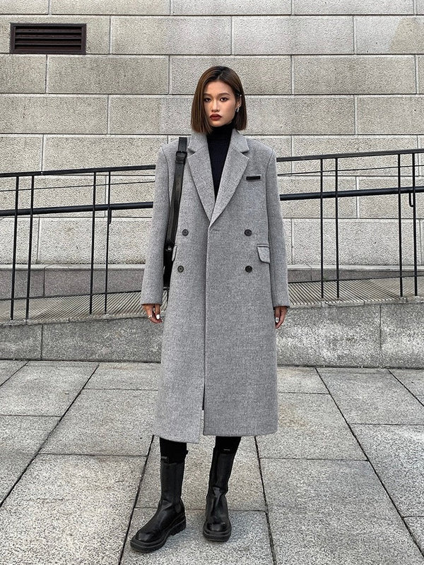 Woolen Mid-length Coat