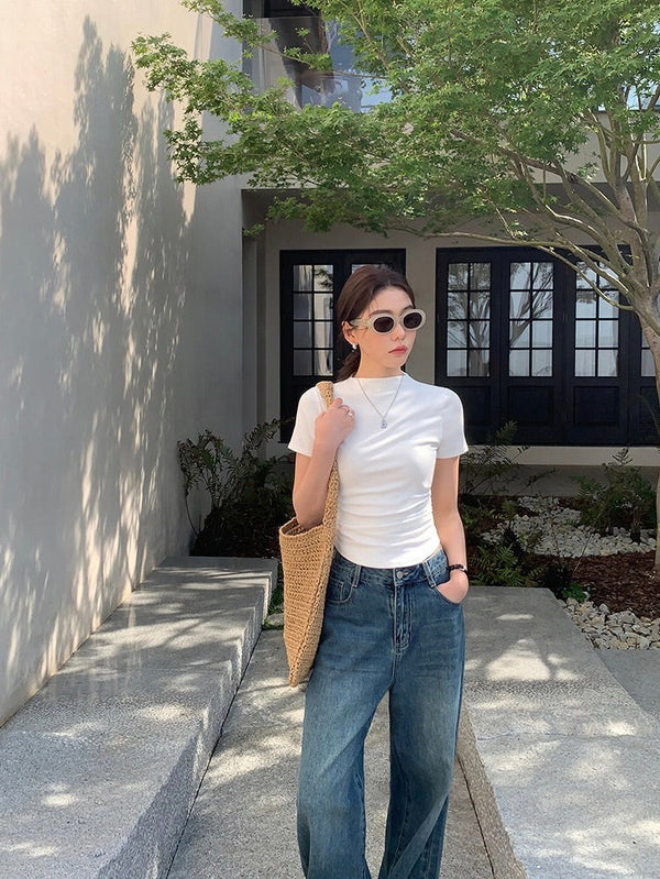 Half Turtleneck Slim T-shirt