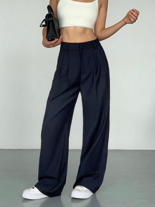 High Waist Straight Pants