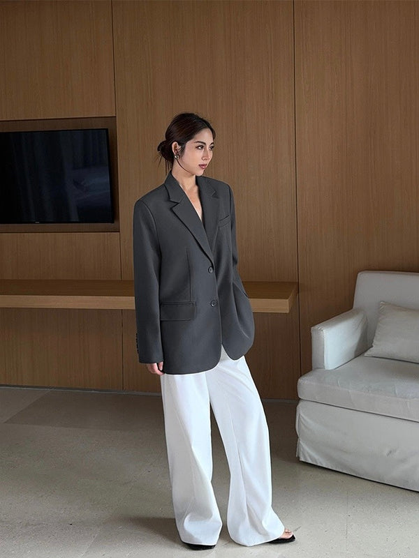 High Waist Straight Pants