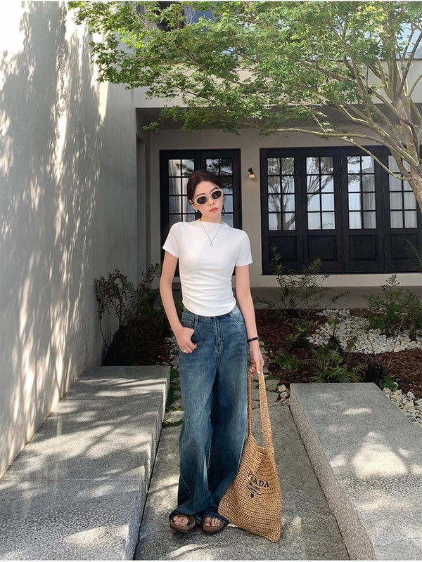 Half Turtleneck Slim T-shirt