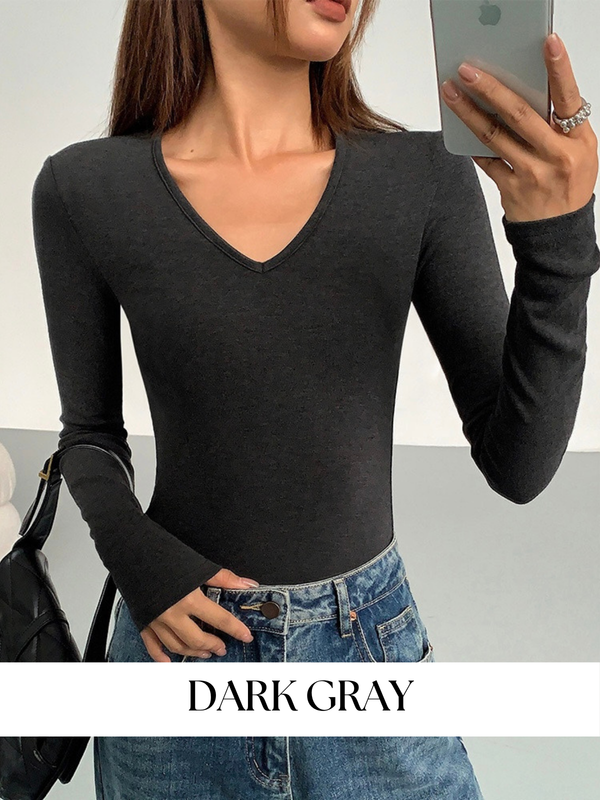 V-neck Slim Fit Sweater