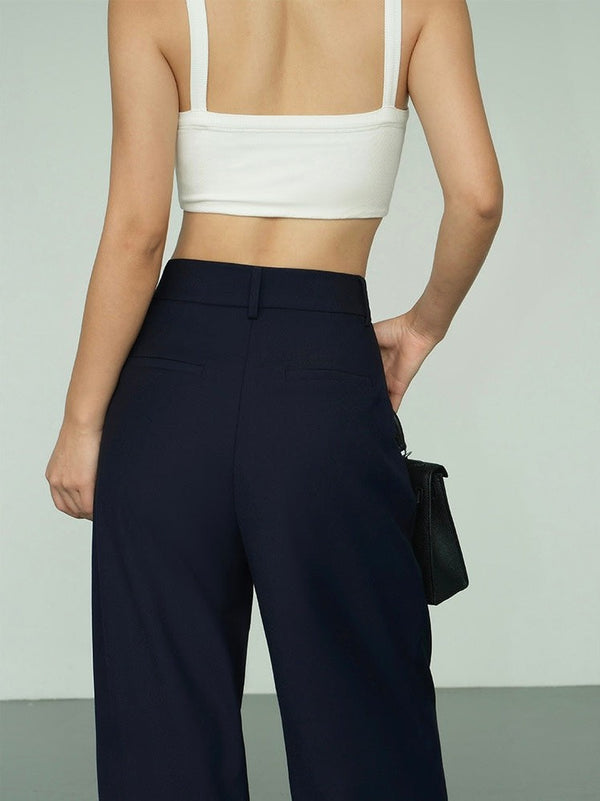 High Waist Straight Pants