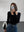 Contrast Square Collar Knit T-shirt