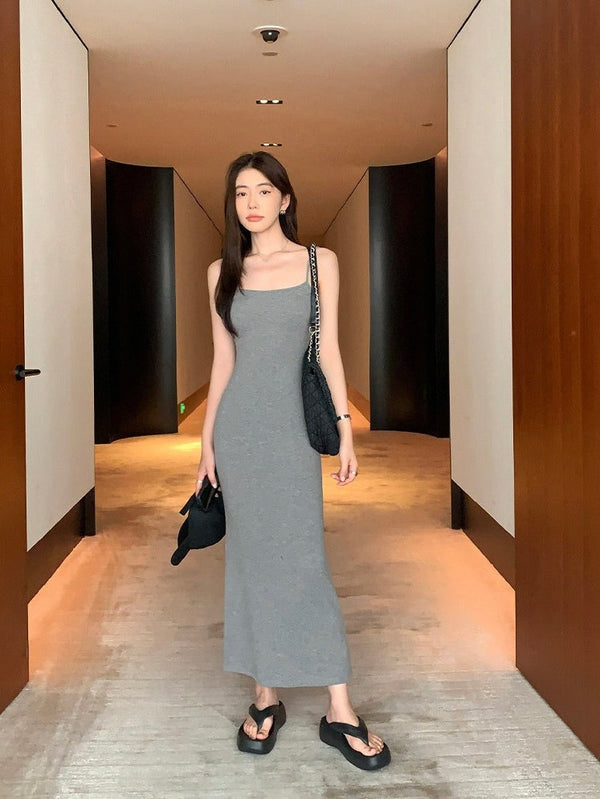 Knitted Suspender Summer Dress