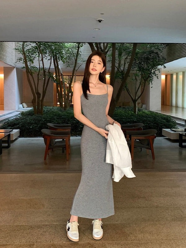 Knitted Suspender Summer Dress