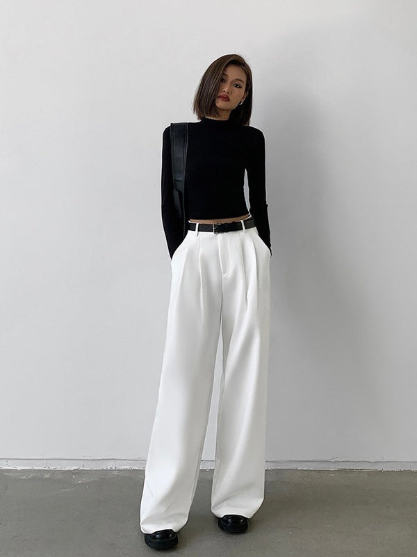 Half-high Collar Slim-fit Knitted Sweater