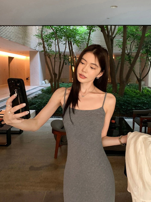 Knitted Suspender Summer Dress