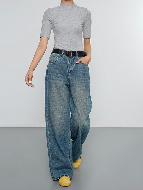 Straight Wide Leg Loose Jeans