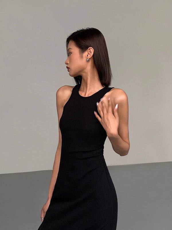 French Vest Long Dress