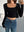 Square Collar Slim Fit Long T-shirt