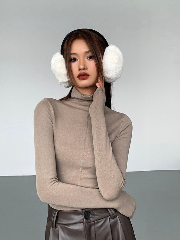High Collar Slim Fit Knit
