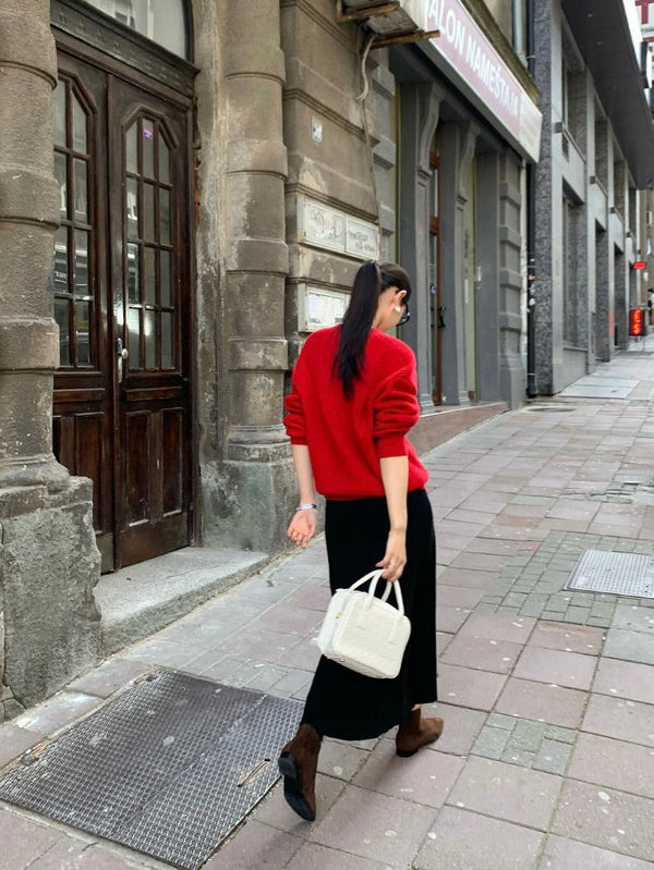 V-neck Pullover Sweater