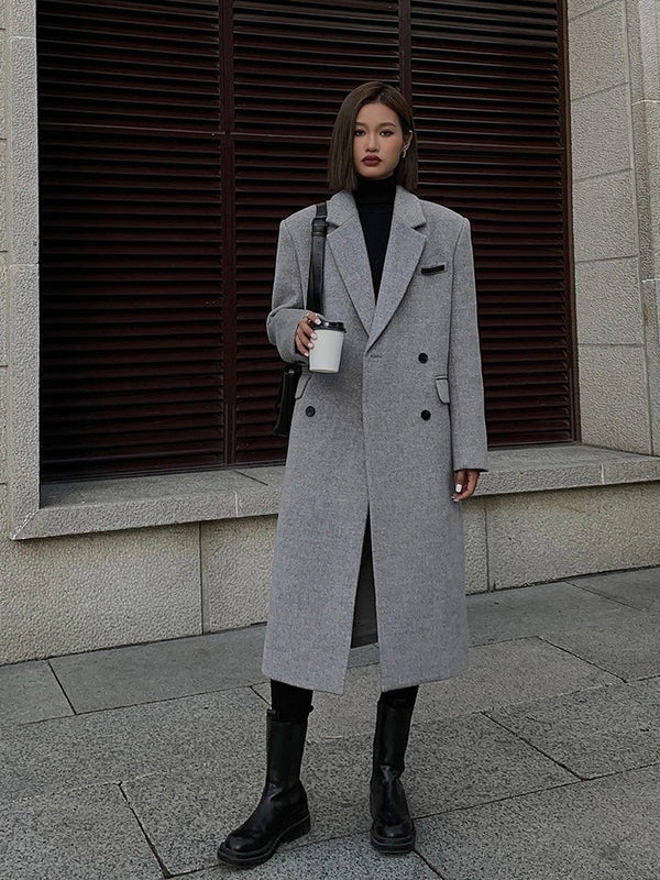 Woolen Mid-length Coat