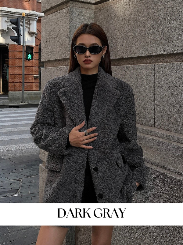 Gray Lazy Fur Jacket