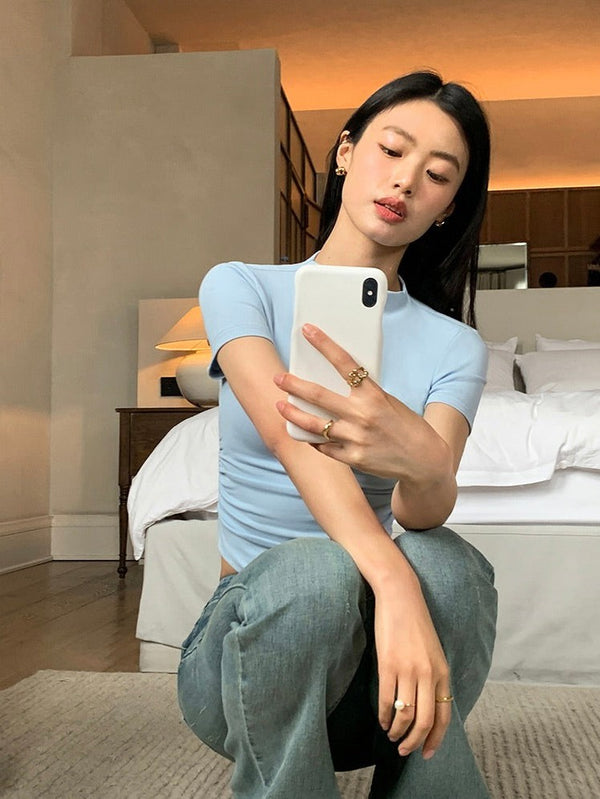 Half Turtleneck Slim T-shirt