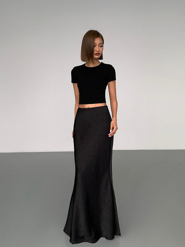 High Waist Fishtail Long Skirt