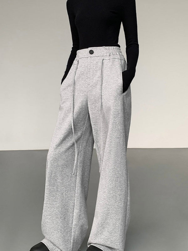 Strap Wide Leg Sweatpants